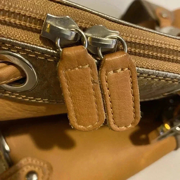 Gustto leather satchel large brown - Picture 11 of 11